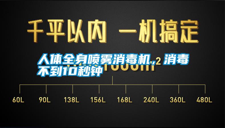 人體全身噴霧消毒機，消毒不到10秒鐘