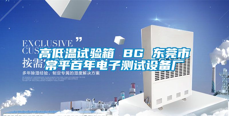 高低溫試驗箱 BG 東莞市常平百年電子測試設備廠